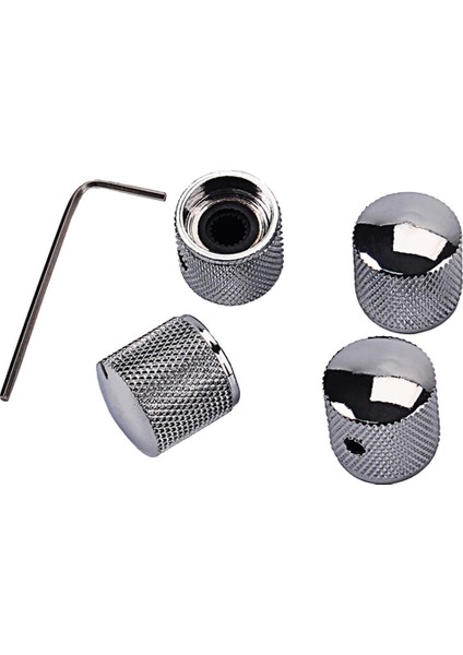 4pcs Demir Kubbesi Düğmesi Gitar Bas Için Değiştirme (Yurt Dışından) modelleri