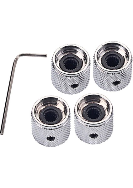 4pcs Demir Kubbesi Düğmesi Gitar Bas Için Değiştirme (Yurt Dışından) fırsatları