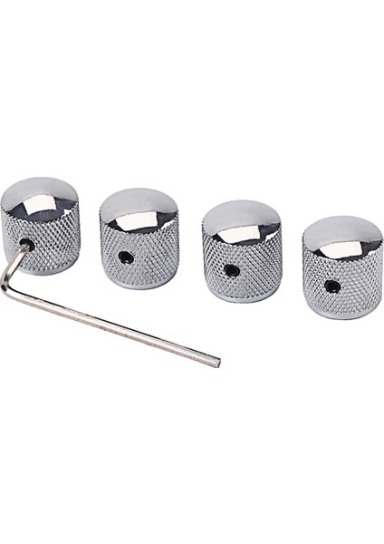 4pcs Demir Kubbesi Düğmesi Gitar Bas Için Değiştirme (Yurt Dışından) indirimleri