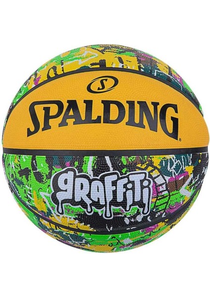 Green Yellow Graffiti Sz7 2021 Basket Topu 84374Z