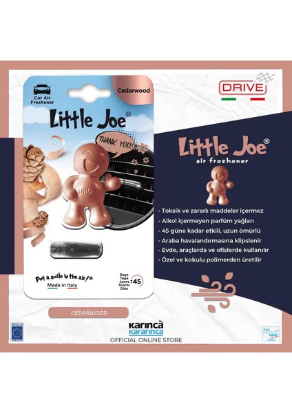 Joe Thums Up Cedar Wood Kalorifere Geçme Oto Kokusu Sedir Ağacı