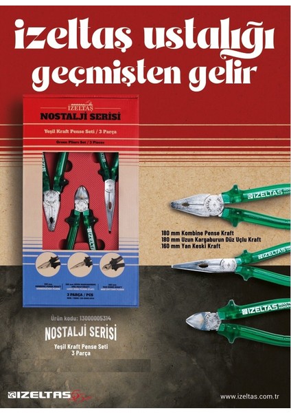 13000005134 Nostalji Serisi Kraft Pense Seti 3 Parça fiyatları