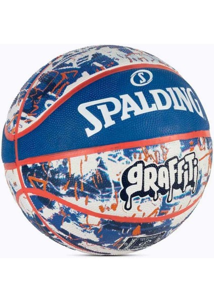 Blue Red Graffiti Sz7 2021 Basket Topu 84377Z