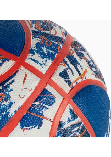 Blue Red Graffiti Sz7 2021 Basket Topu 84377Z