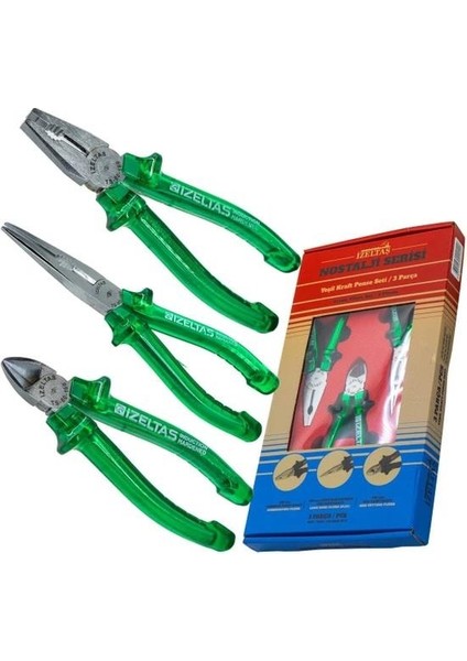 13000005134 Nostalji Serisi Kraft Pense Seti 3 Parça