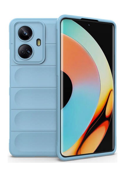 Realme 10 Pro 5g Kılıf Optimum Silikon - Sky Blue