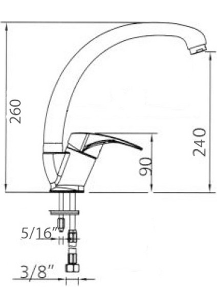 61033 Cosmo Krom Kuğu Mutfak Eviye Bataryası fiyatları