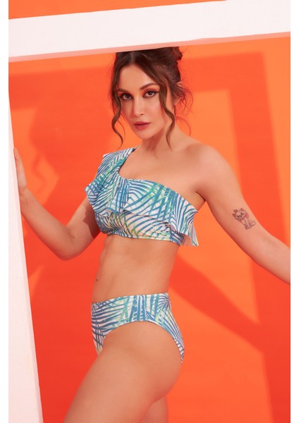 Yeşil Palmiye Tek Alt Bikini