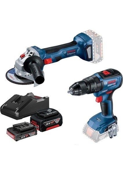 Gws 180-LI+GSB 180-LI 18V-50 Akülü Taşlama ve Matkap Seti