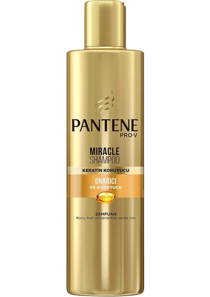 Miracle Şampuan Onarıcı Ve Koruyucu Bakım Keratin Koruyuculu, Kuru, Mat Ve Yıpranmış Saçlar Için, 250 Ml