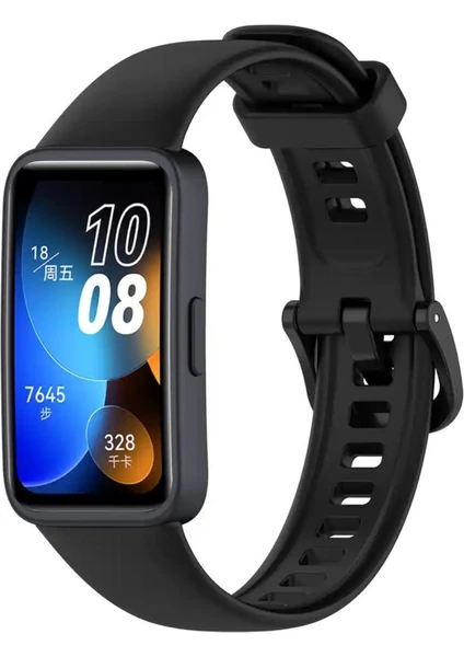 Huawei Band 8 Uyumlu Kordon Silikon Klasik Jel Kayış