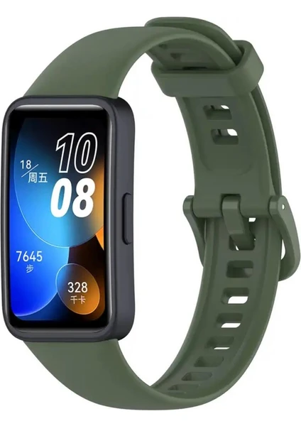 Huawei Band 8 Uyumlu Kordon Silikon Klasik Jel Kayış