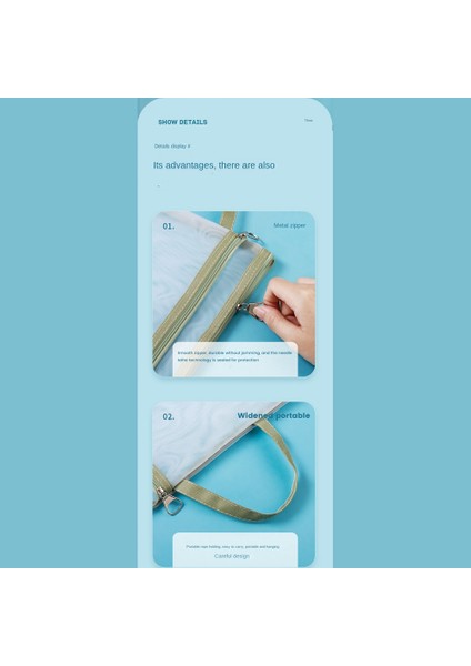 3 Adet A4 Yarı Saydam A4 Belge Çantası Örgü Fermuarlı Kese 3 Renk (Yurt Dışından)