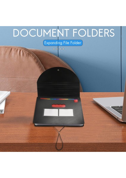 12 Cepli A4 Akordeon Fatura/belge Klasörleri, Renkli Sekmeli (Yurt Dışından) fiyatları