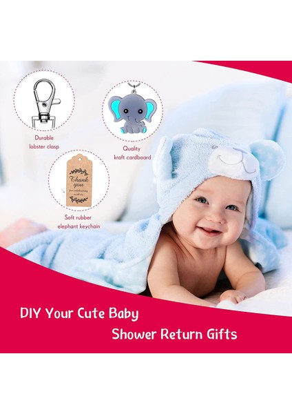 20 Adet Bebek Duş Iade Misafirler Için Hediyeler Organze Çantalar Kraft Etiketler (Yurt Dışından) fırsatları