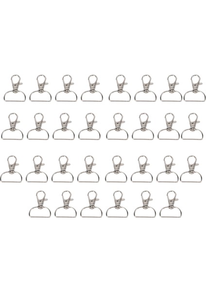 30 Parça Büküm Kilitleri Kordon Çıtçıtlı Kancalar, Birinci Sınıf Anahtarlık Klipsi Kancası (Yurt Dışından)