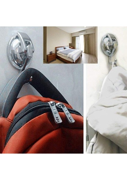 Mutfak Banyo Organizasyonu Için Vakumlu Vantuz Askıları (2'li Paket) (Yurt Dışından)