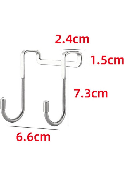 Manto Askısı 304 Paslanmaz Çelik Kapı Arka Kanca S-Shape Mutfak (Yurt Dışından)