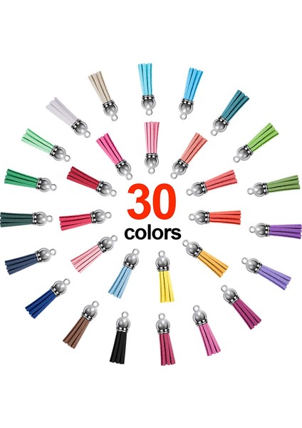 120 Parça Akrilik Anahtarlık Boş Püskül Kolye Seti Içeriği (Yurt Dışından) modelleri