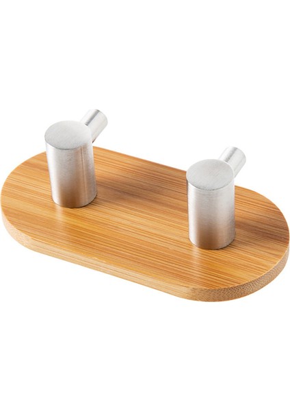 Bambu Paslanmaz Çelik Kanca Duvar Elbise Çantası Kulaklık Anahtar Askısı (B) (Yurt Dışından)