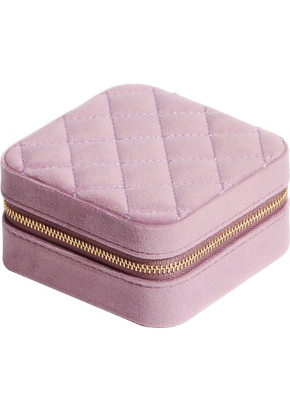 Peluş Seyahat Mücevher Kutusu Düzenleyici Seyahat Takı Düzenleyici Kılıf B (Yurt Dışından)