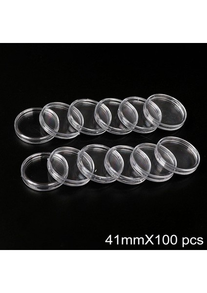 Şeffaf Madeni Para Kutuları 100 Adet 1 Oz 40MM Kapsül Kutuları Hatıra (Yurt Dışından) modelleri