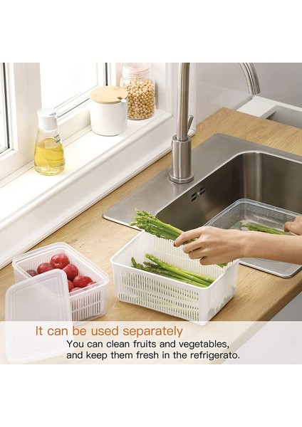 Taze Ürünler Sebze Meyve Saklama Kapları 1.5l (Yurt Dışından) indirimleri