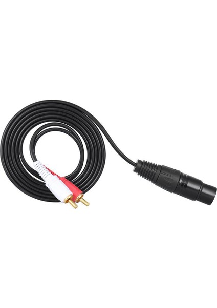 Ses Ayırıcı Yama Y Kablo Kablosu 1 Xlr Dişi - 2 Rca Erkek Fiş (Yurt Dışından)