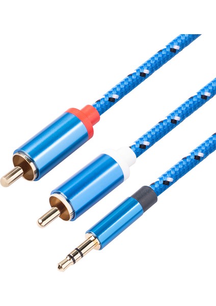 Rca Kablosu 3.5mm Jak Erkek - 2 Rca Erkek Kulaklık Bölücü Kablo, 1m (Yurt Dışından)