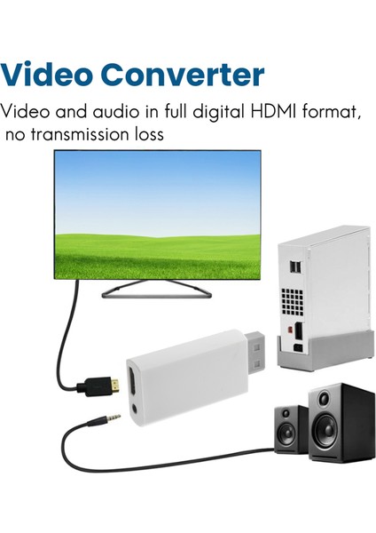 Wii - HDMI WII2HDMI Full Hd Fhd 1080P Dönüştürücü Adaptör (Yurt Dışından)