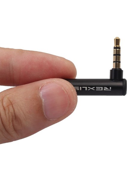 Rexlıs 1pc 3.5mm Erkek - Dişi 90 Derece Sağ Açılı Adaptör Ses (Yurt Dışından)