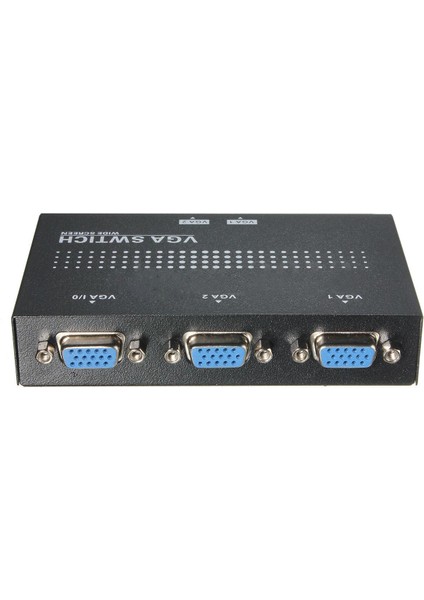 Giriş 1 Çıkış VGA 2 Porte Bir Monitör Iki Kaynak Manuel Anahtar Bölücü (Yurt Dışından)