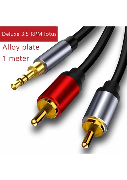 3,5 mm Ila 2rca Ses Kablosu Adaptörü Stereo 3,5 mm Ayırıcı Kablo, 1,5 M (Yurt Dışından)