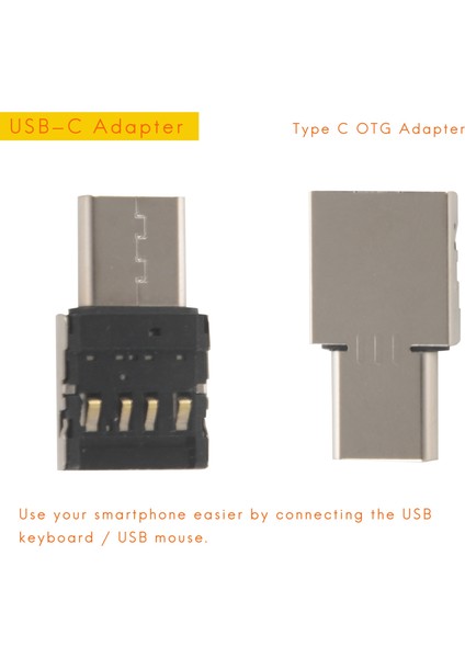 Type-C Usb-C - USB 2.0 Otg Adaptörü (Yurt Dışından)