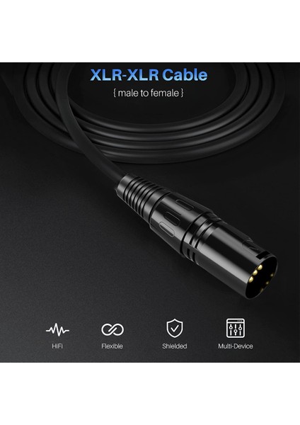 Rca - Xlr Ses Kablosu 3-Pin Mikrofon Kablosu 5 Metre (Yurt Dışından) fiyatları