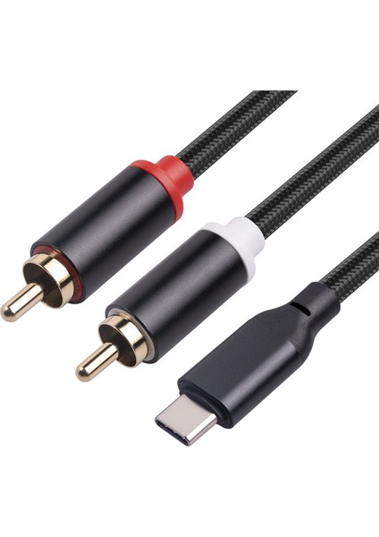 USB C - Rca Ses Kablosu Type-C - 2 Rca Kablosu 2rca Ses Kablosu, 1m (Yurt Dışından) indirimleri