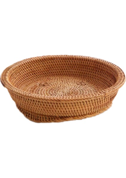 Meyve Sepeti El Yapımı Rattan Depolama Sepeti Dokuma Sepet Ev, S (Yurt Dışından)