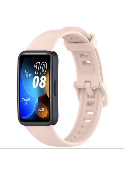 Huawei Band 8 Uyumlu Kordon Silikon Klasik Jel Kayış