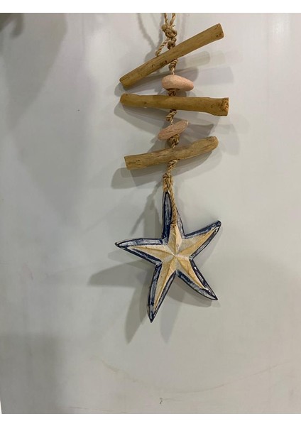 Doğal Ahşap Yıldız Kapı Duvar Süsü
