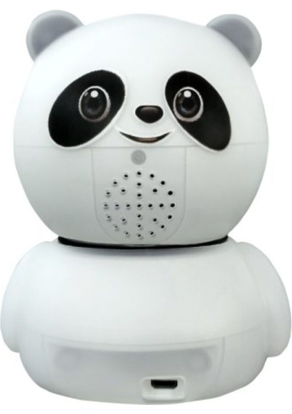 Ip Wifi 360° 1080P Güvenlik Kamerası Gece Görüşlü LED Işıklı Alarmlı Kamerası Panda Kılıflı