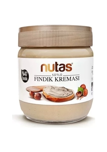 Sütlü Fındık Kreması 400 gr Cam Kavanoz