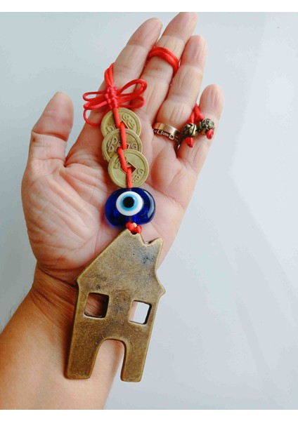 Feng Shui 3'lü Çin Şans Parası Ev Sembolü Tibet Tılsım Vastu Lucky Koruma