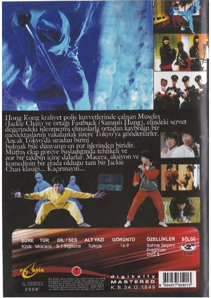 Fırtına Üçler - My Lucky Star (Dvd) Jackie Chan