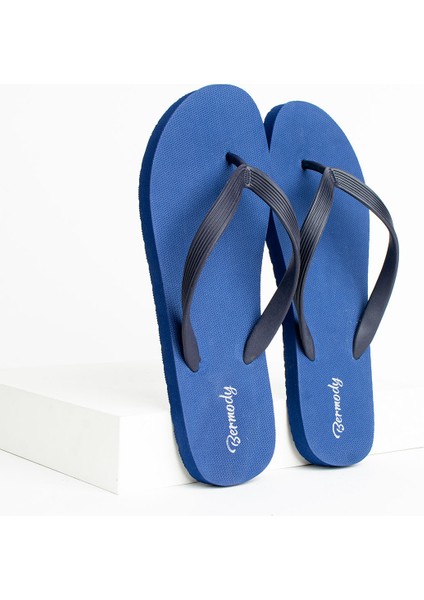 Erkek Rahat Parmak Arası Lacivert Plaj Terliği Flipflop