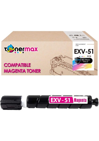 Canon C-Exv-51 Muadil Toner - Kırmızı / IR-C5535 / IR-C5540 / IR-C5550 / IR-C5560 / IR-C5750