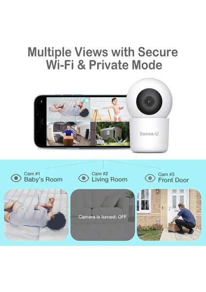 Akıllı 2k Video Bebek Monitörü