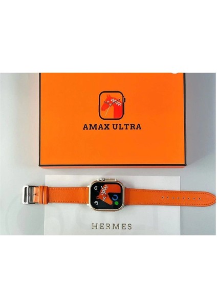 Watch 8 Amax Ultra Uyumlu 49MM Akıllı Saat Vidalı Çift Kordon Kilitli Deri Kordon fiyatları