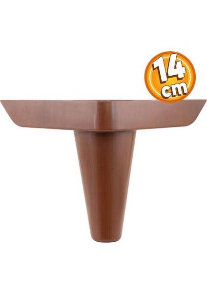 Aspen Lüks Mobilya Kanepe Koltuk Tv Ünitesi Baza Ayağı Ayakları 14 Cm Ahşap Desenli Ayak 4 (Adet)