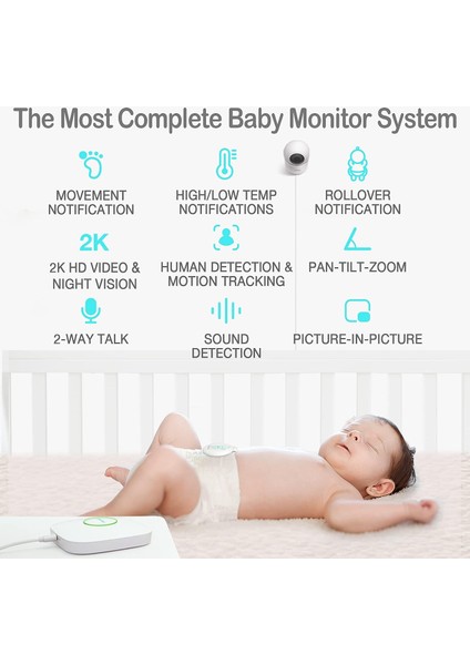 Akıllı Bebek Monitörü 3 + 2k Uzaktan Kamera