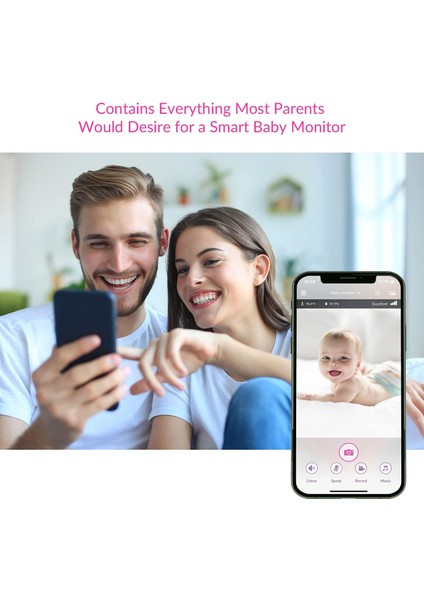 M8L 1080P Akıllı Bebek Kamera Monitörü, Wifi Bebek Monitörü